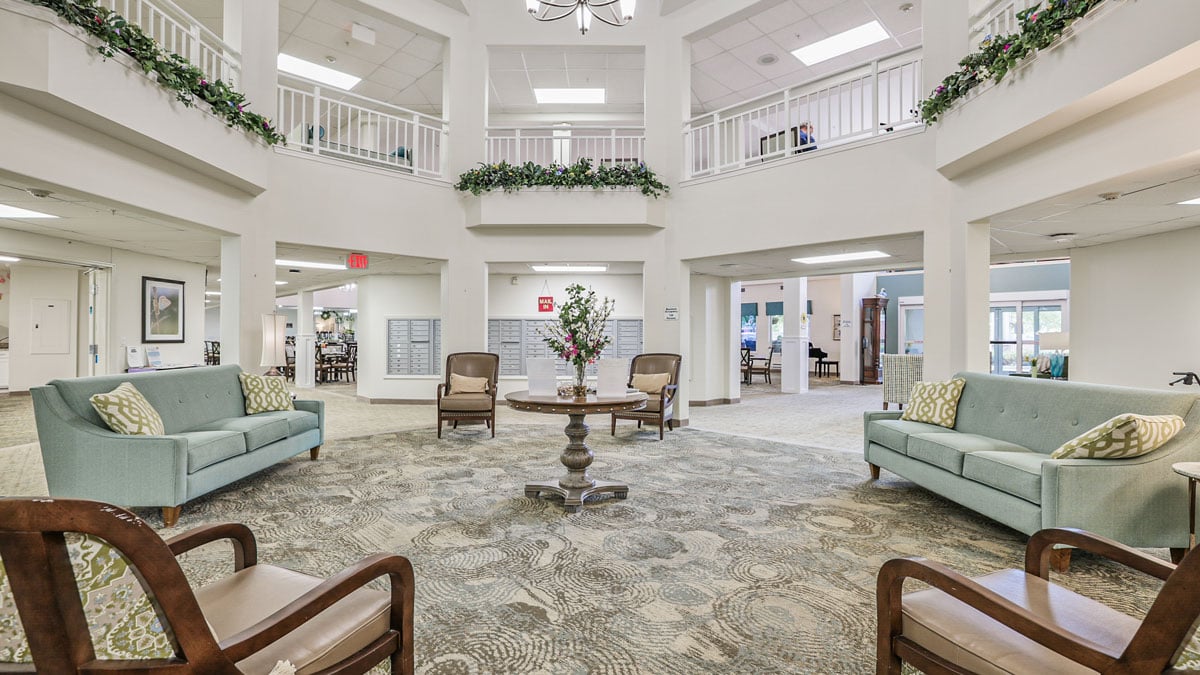The atrium at Salmon Creek