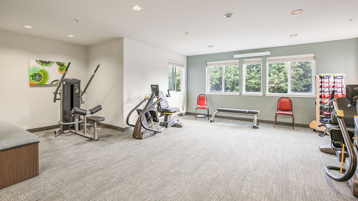 The fitness center at Salmon Creek