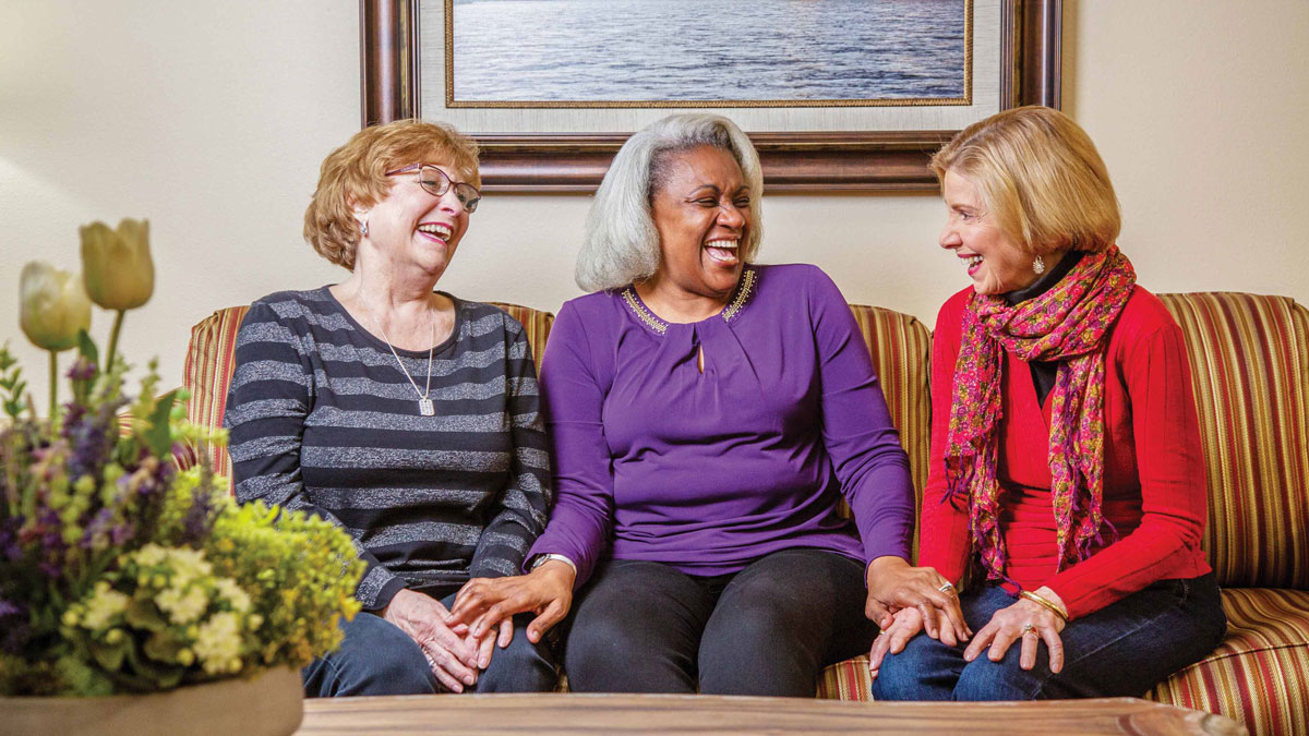Residents enjoying time together at Salmon Creek